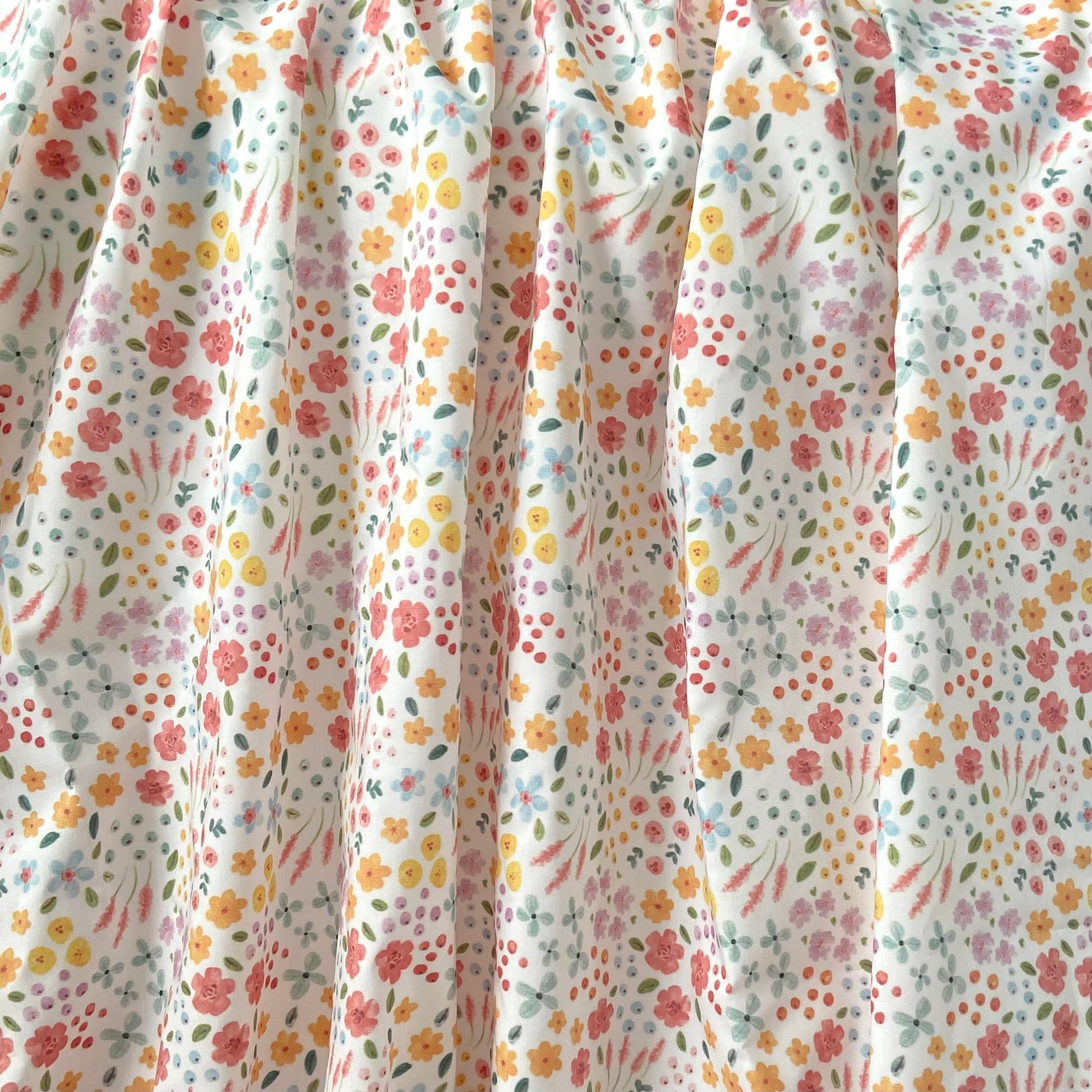 Zezig Tiny Flowers Poplin Kumaş