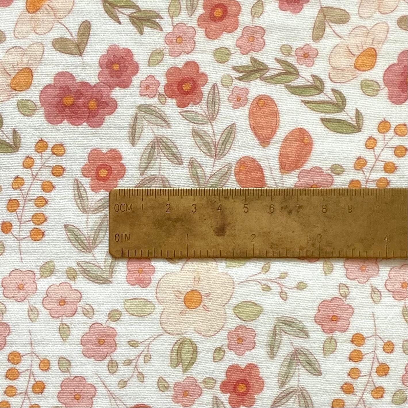 Zezig Watercolor Flowers Müslin Kumaş