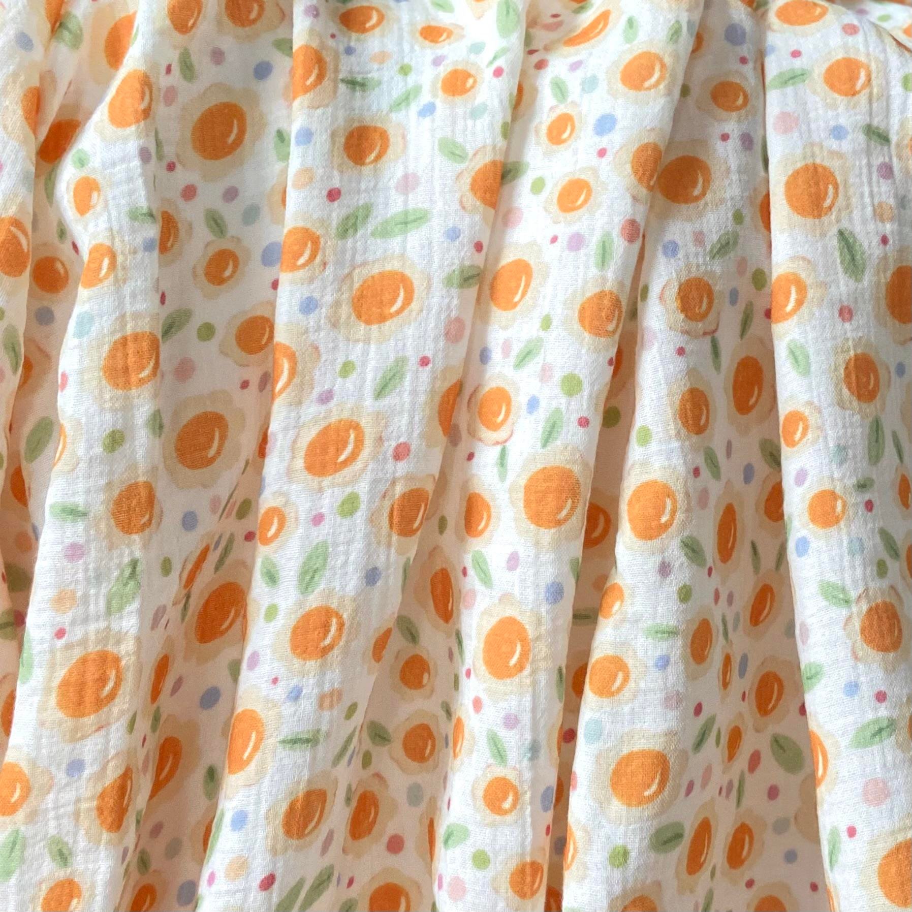 Zezig White Daisies Müslin Kumaş