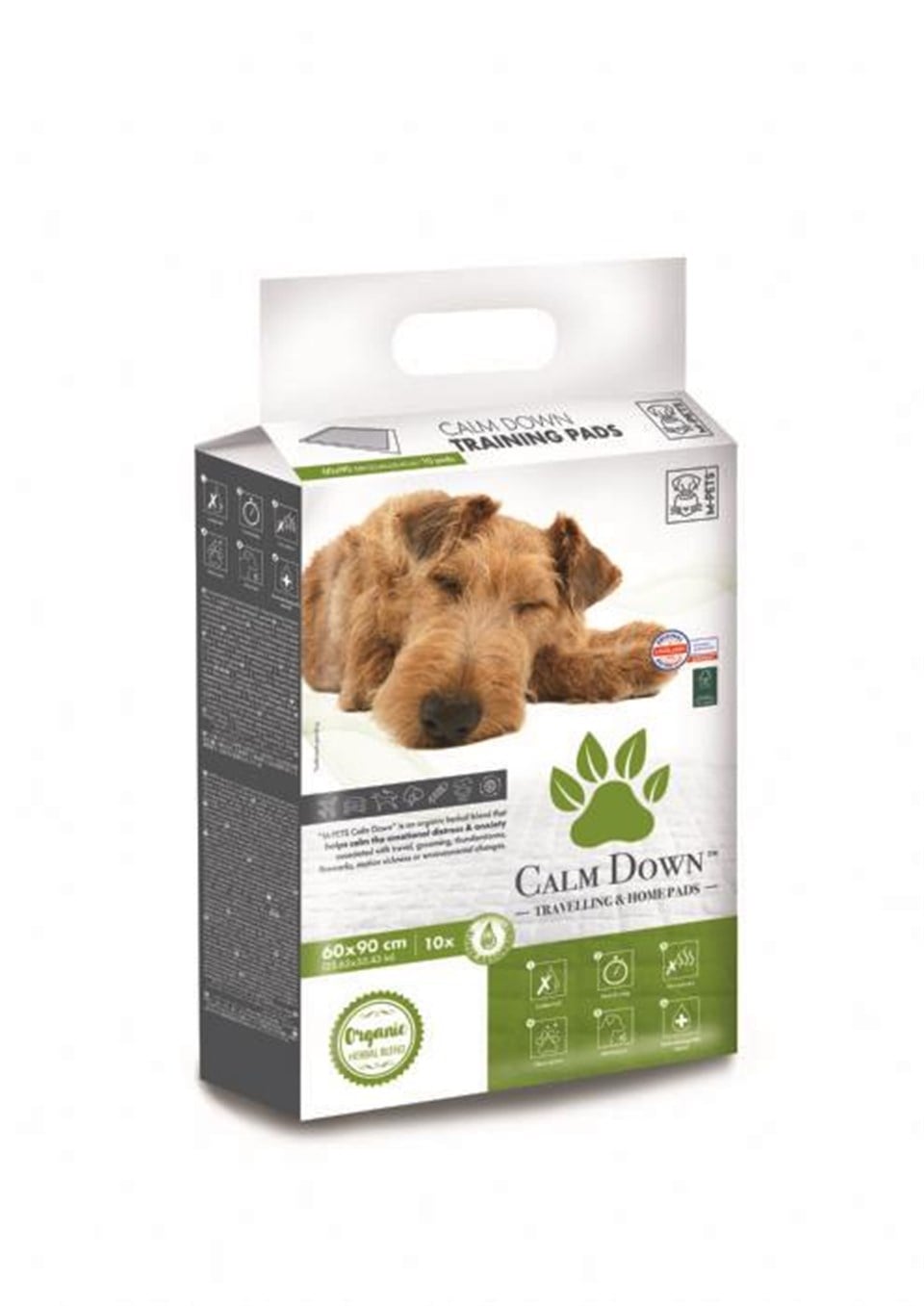 10111601 M-PETS SAKİNLEŞTİRİCİLİ YAVRU KÖPEK ÇİŞ EĞİTİM PEDİ 90X60CM 10LU