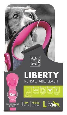 10842799 M-PETS LIBERTY OTOMATİK GEZDİRME ŞERİT 8MT/PINK (L)