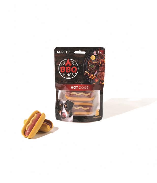 19040899-M-PETS BBQ KINGS HOT DOGS CHICKEN ÖDÜL 135GR