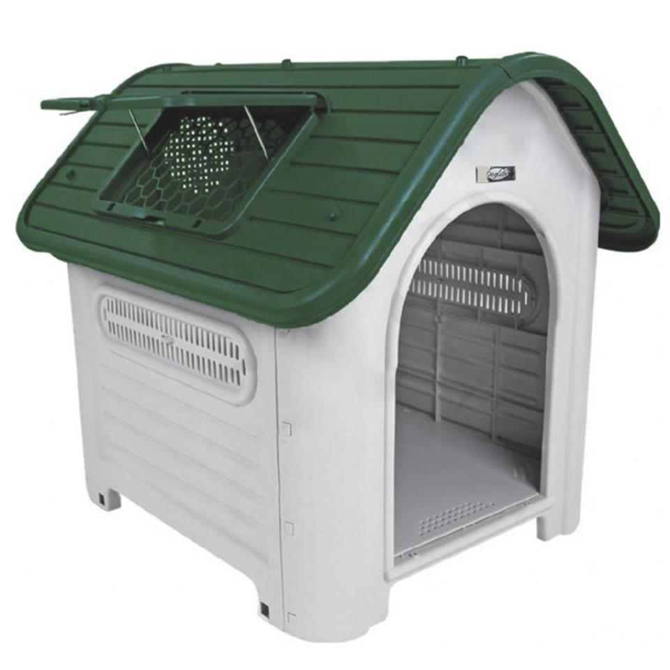 201897-DOGLİFE RAVELLO 87 PLASTİK KÖPEK KULÜBESİ KAPILI