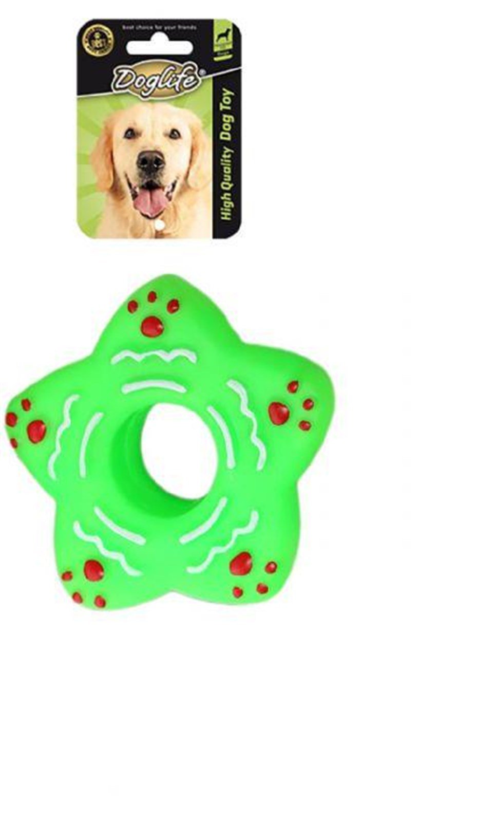 202303-DOGLİFE KÖPEKLER İÇİN PLASTİK STAR OYUNCAK