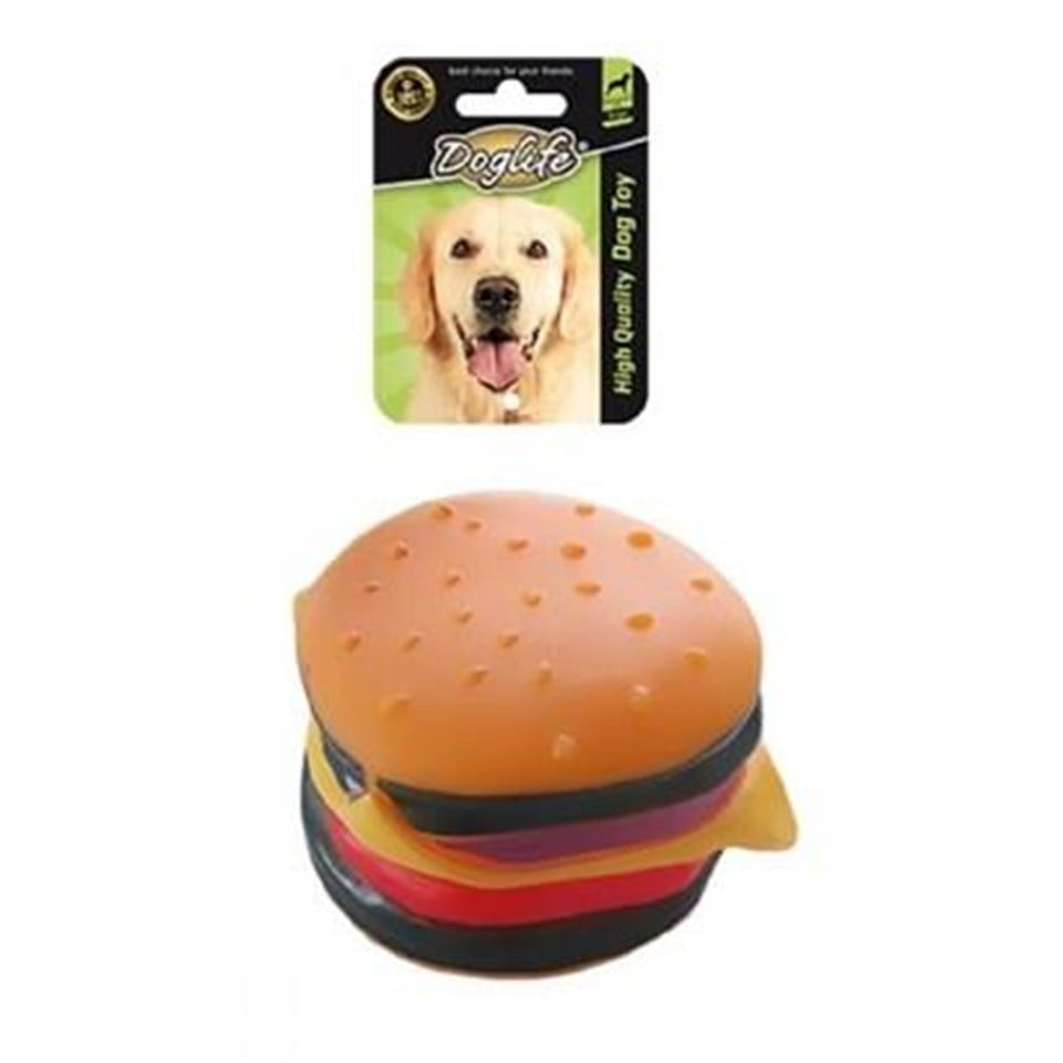 202747-DOGLİFE KÖPEKLER İÇİN CHEESE BURGER OYUNCAK