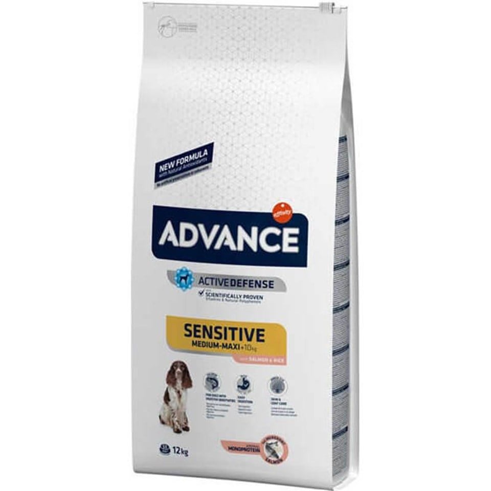 Advance Orta Ve Büyük Irk Sensitive Somonlu Yetişkin Köpek Maması - 12 Kg