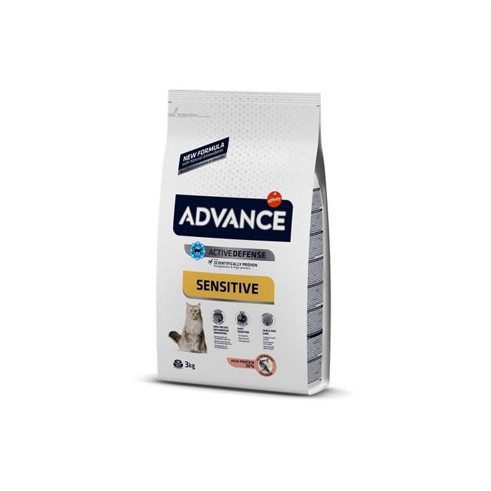 Advance Sensitive Somonlu Yetişkin Kedi Maması 3kg