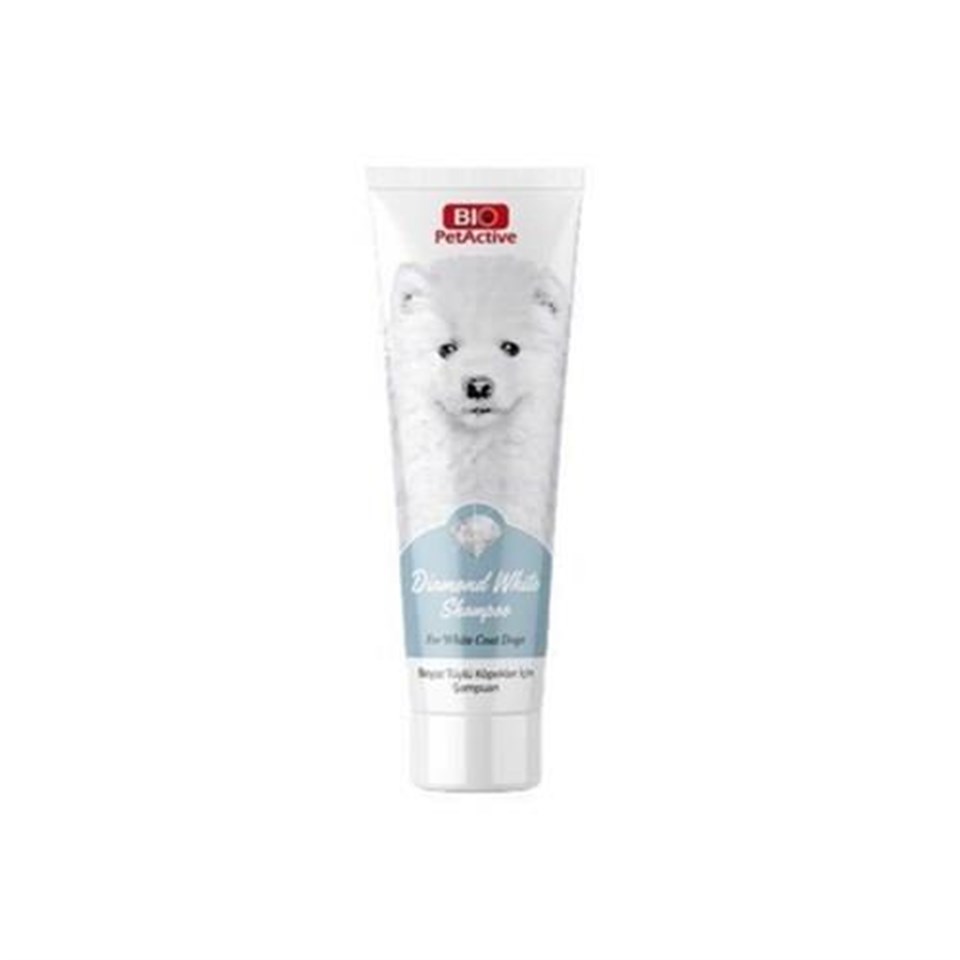 BIO PETACTİVE DİAMOND WHİTE BEYAZ TÜYLÜ KÖPEK ŞAMPUANI 250ML