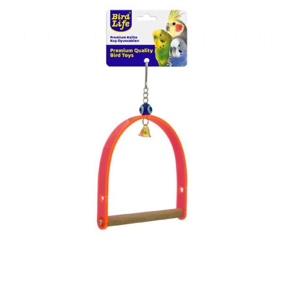 BRD1095-BİRDLİFE AKRİLİK KUŞ SALINCAĞI 11CM 