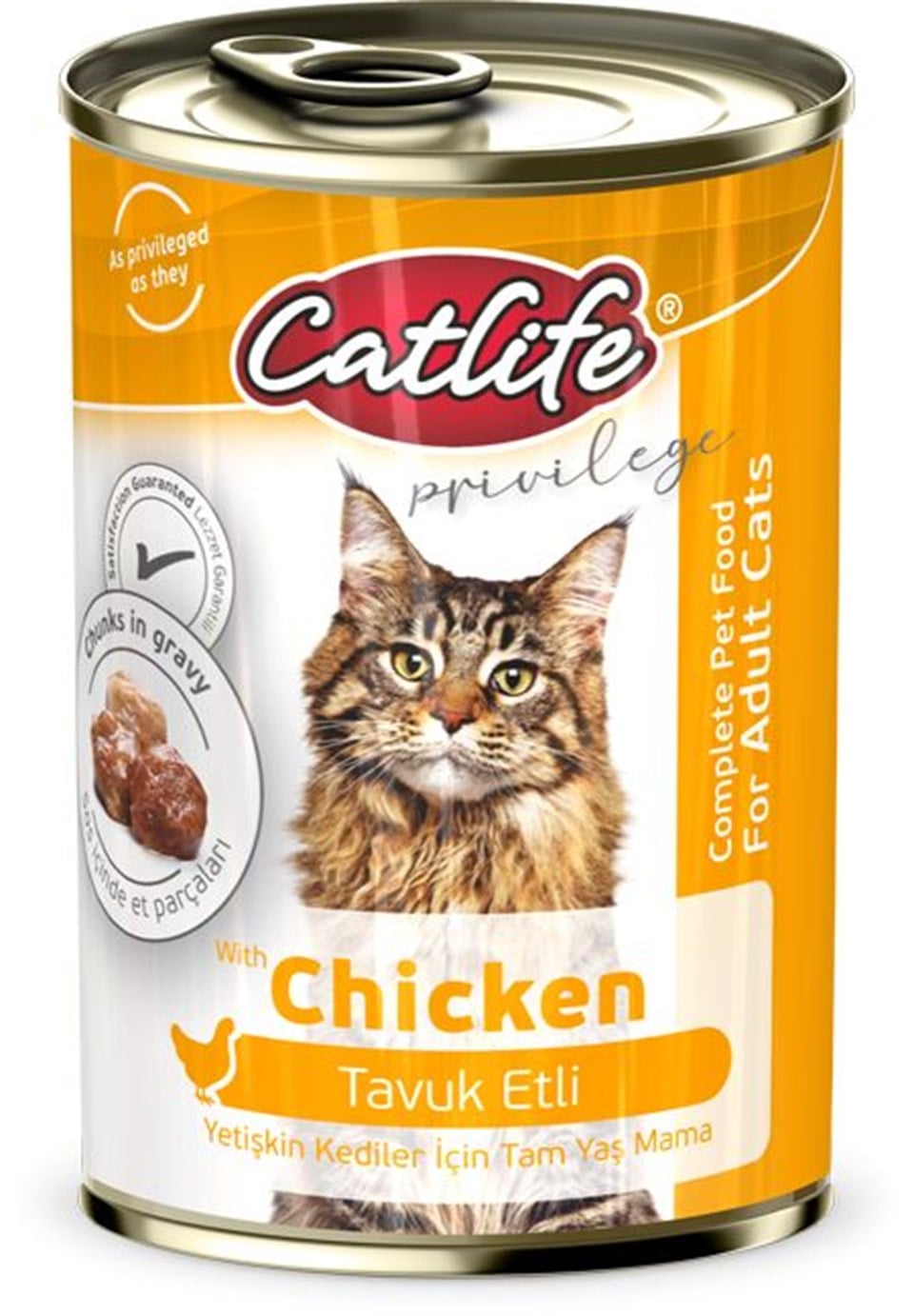 CATLİFE TAVUK ETLİ KEDİ KONSERVE 400GR
