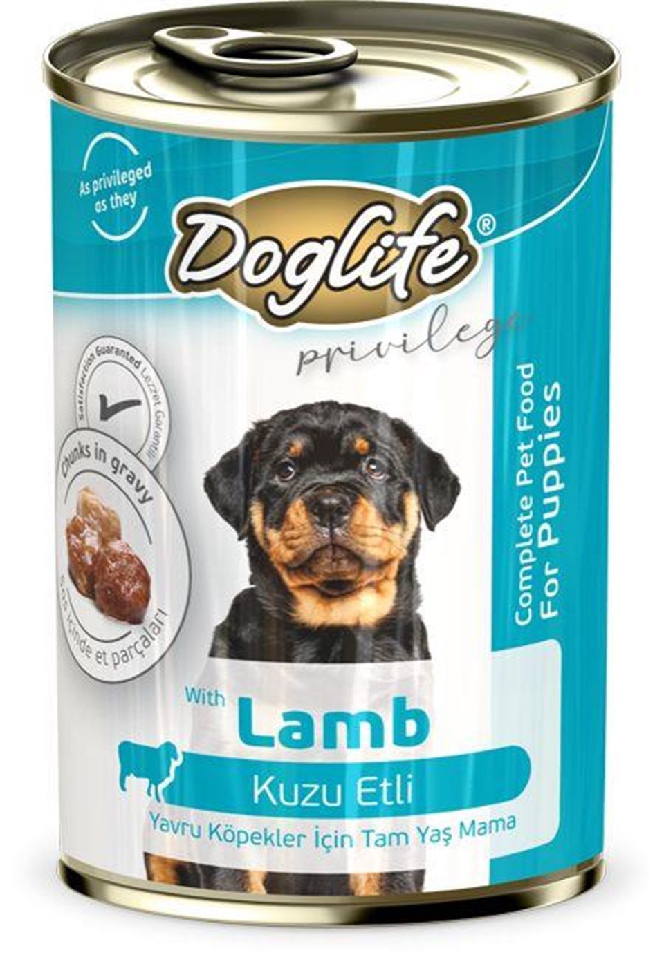 DLF11-DOGLİFE PUPPY KUZU ETLİ KÖPEK KONSERVE 400GR 