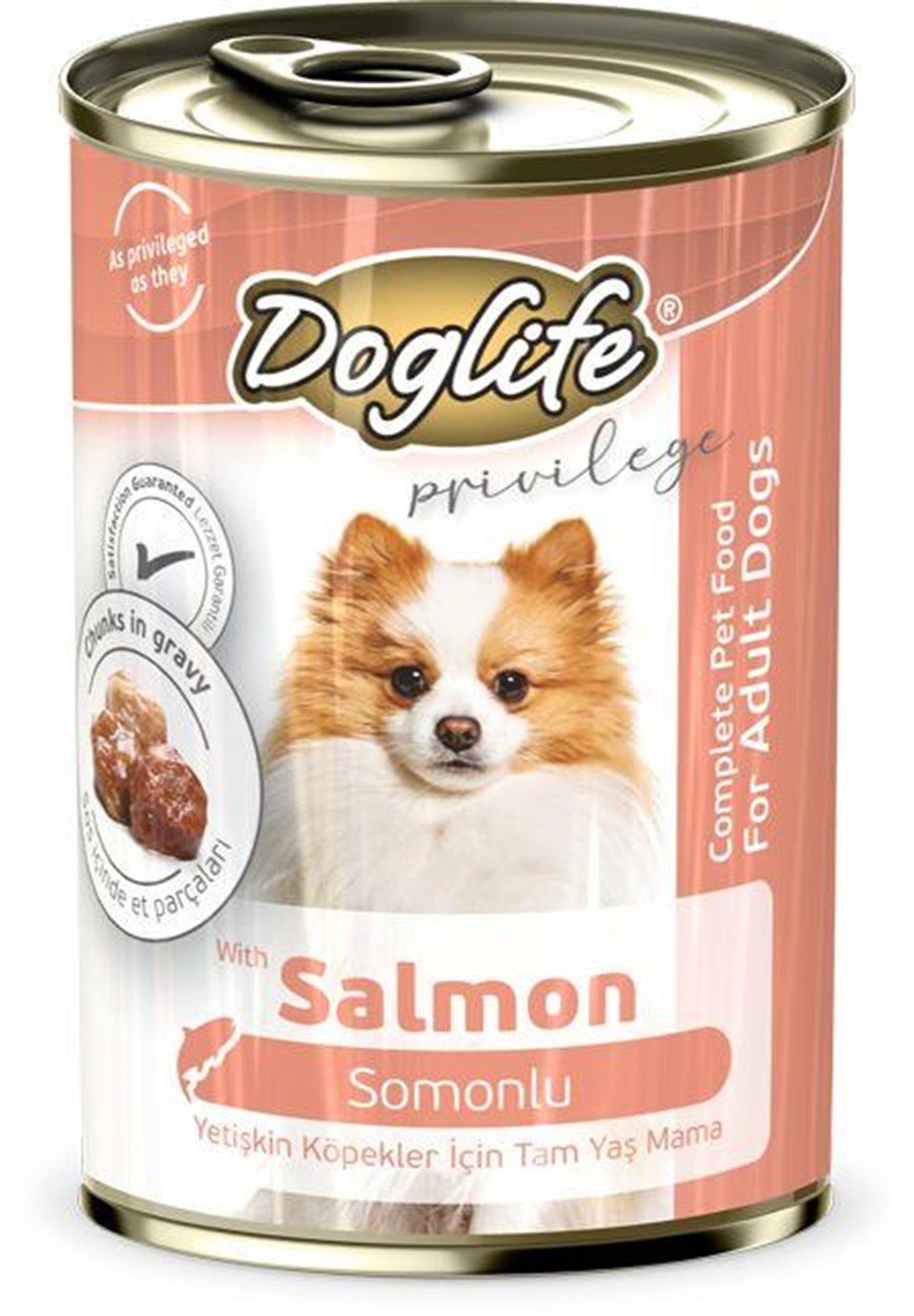 DLF14-DOGLİFE SOMONLU KÖPEK KONSERVE 400GR 