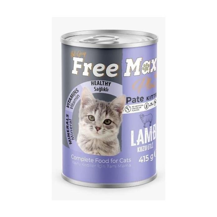 Free Max Kuzu Etli Yavru Kedi Konservesi 415gr