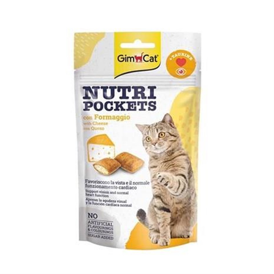Gimcat Nutripockets Kedi Ödülü Peynir Taurin 60 Gr