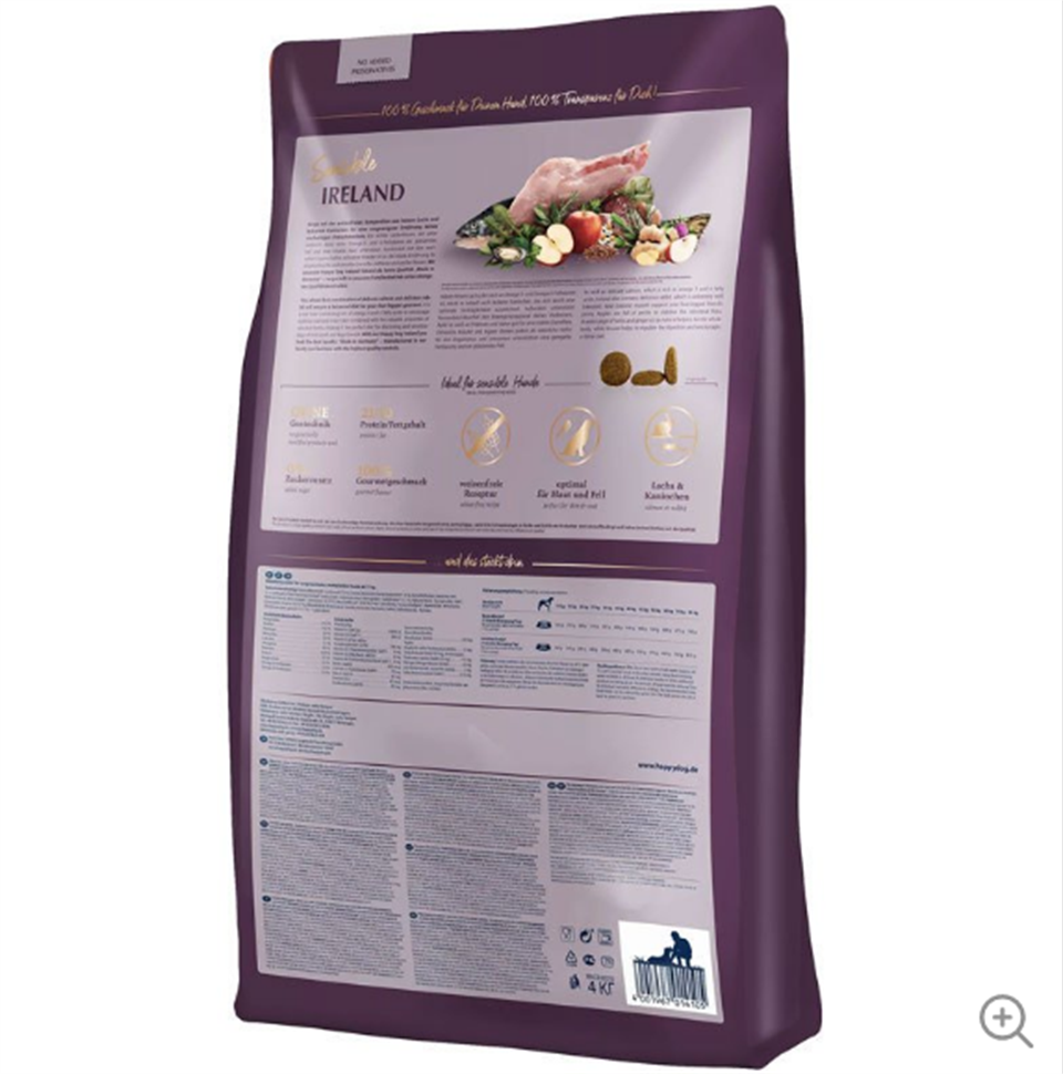 Happy Dog Irland Somon Ve Tavşanlı Hassas Köpek Maması 12,5 Kg 