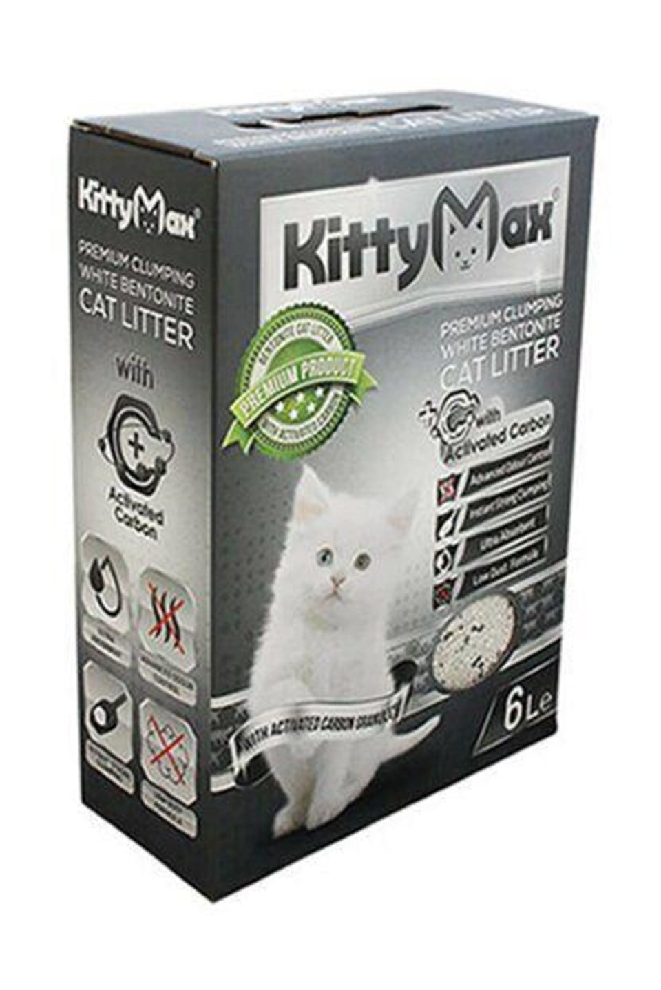 KİTTYMAX ACTİVE CARBON KEDİ KUMU 6 LT