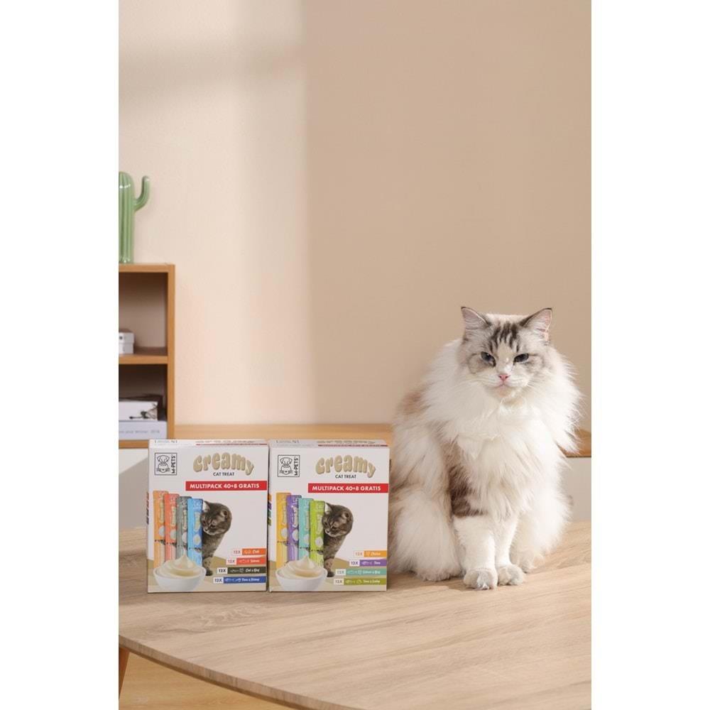 M-PETS 4 LEZZET KARIŞIK KEDİ CREAMY 48X15GR