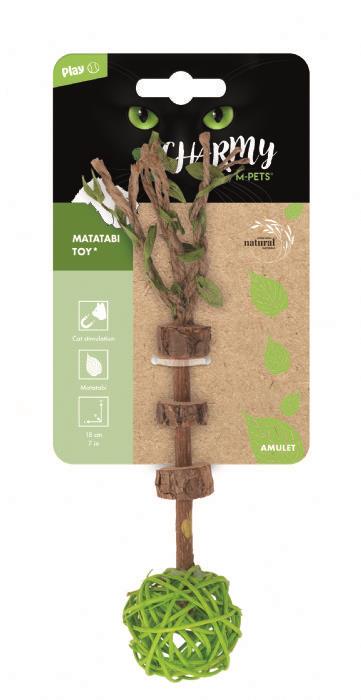M-PETS CHARMY AMULET MATATABİ KEDİ OYUNCAĞI GREEN