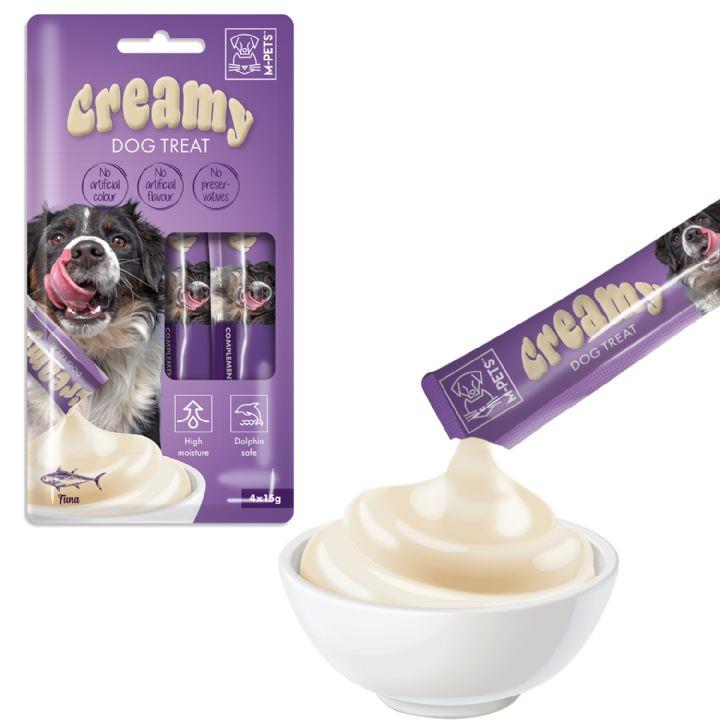 M-PETS KÖPEK ÖDÜLÜ CREAMY TON BALIKLI 4X15GR
