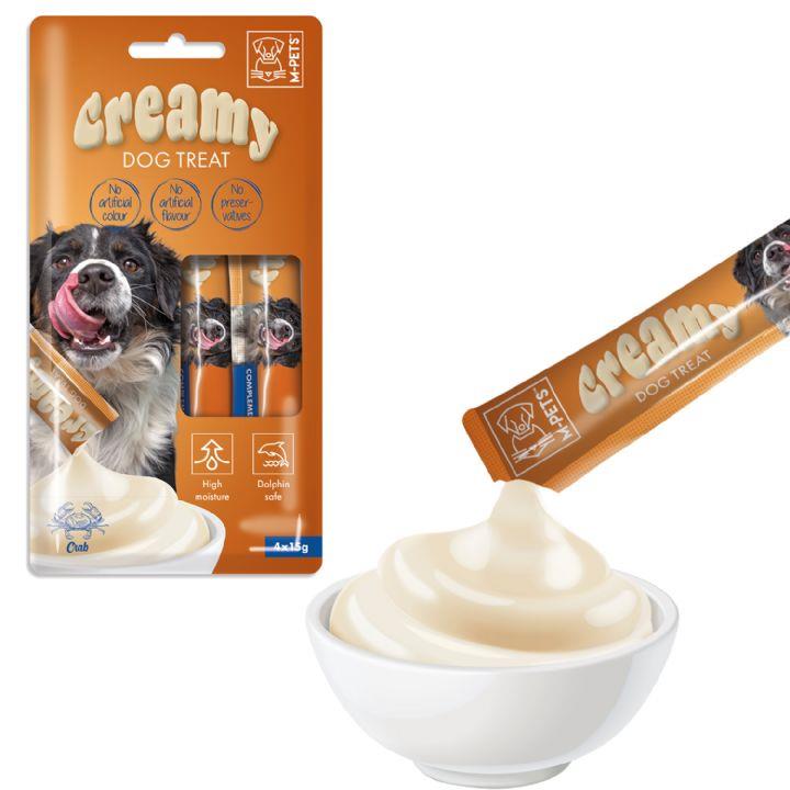 M-PETS KÖPEK ÖDÜLÜ CREAMY YENGEÇLİ 4X15GR