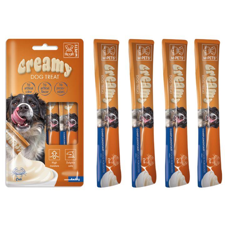 M-PETS KÖPEK ÖDÜLÜ CREAMY YENGEÇLİ 4X15GR
