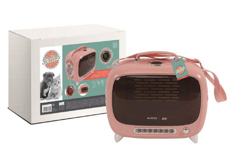 M-PETS SIXTIES TV TAŞIMA ÇANTASI PİNK 44X26X38CM