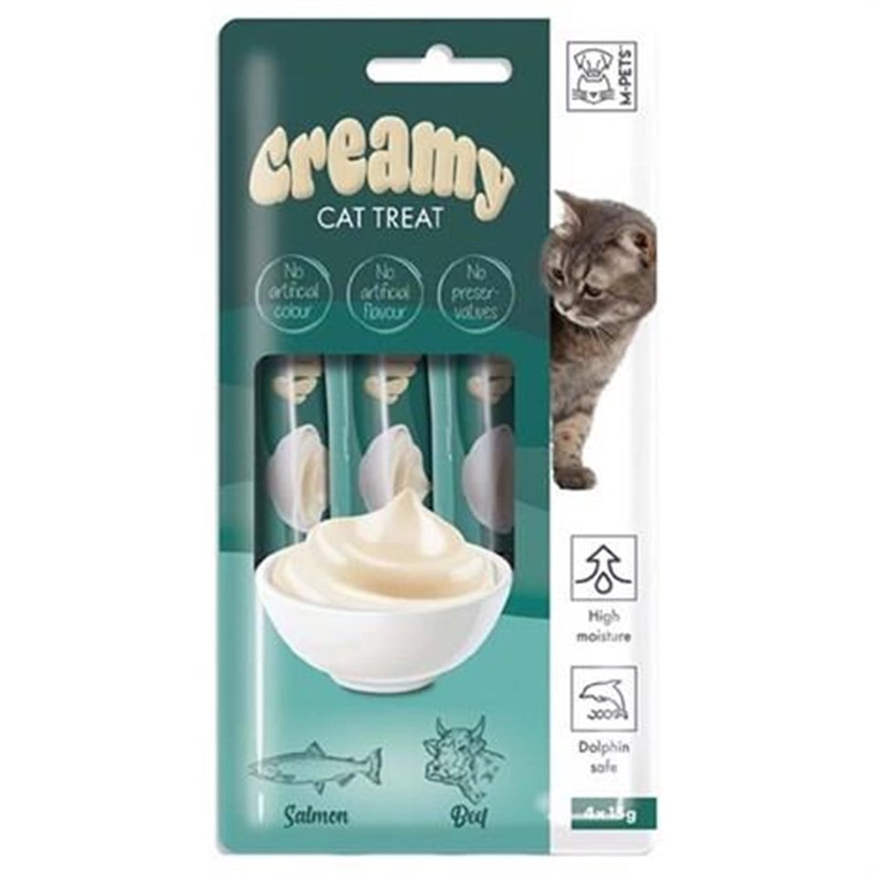 M-PETS SOMON BALIKLI BİFTEKLİ KEDİ ÖDÜLÜ 4X15GR