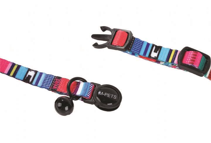M-PETS URBAN STYLE JAZZ STRIPES KEDİ BOYUN TASMASI