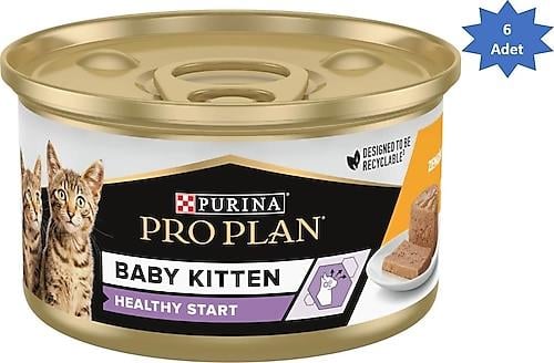 Pro Plan Baby Kitten Tavuklu 85 gr 6'lı Yavru Konserve Kedi Maması