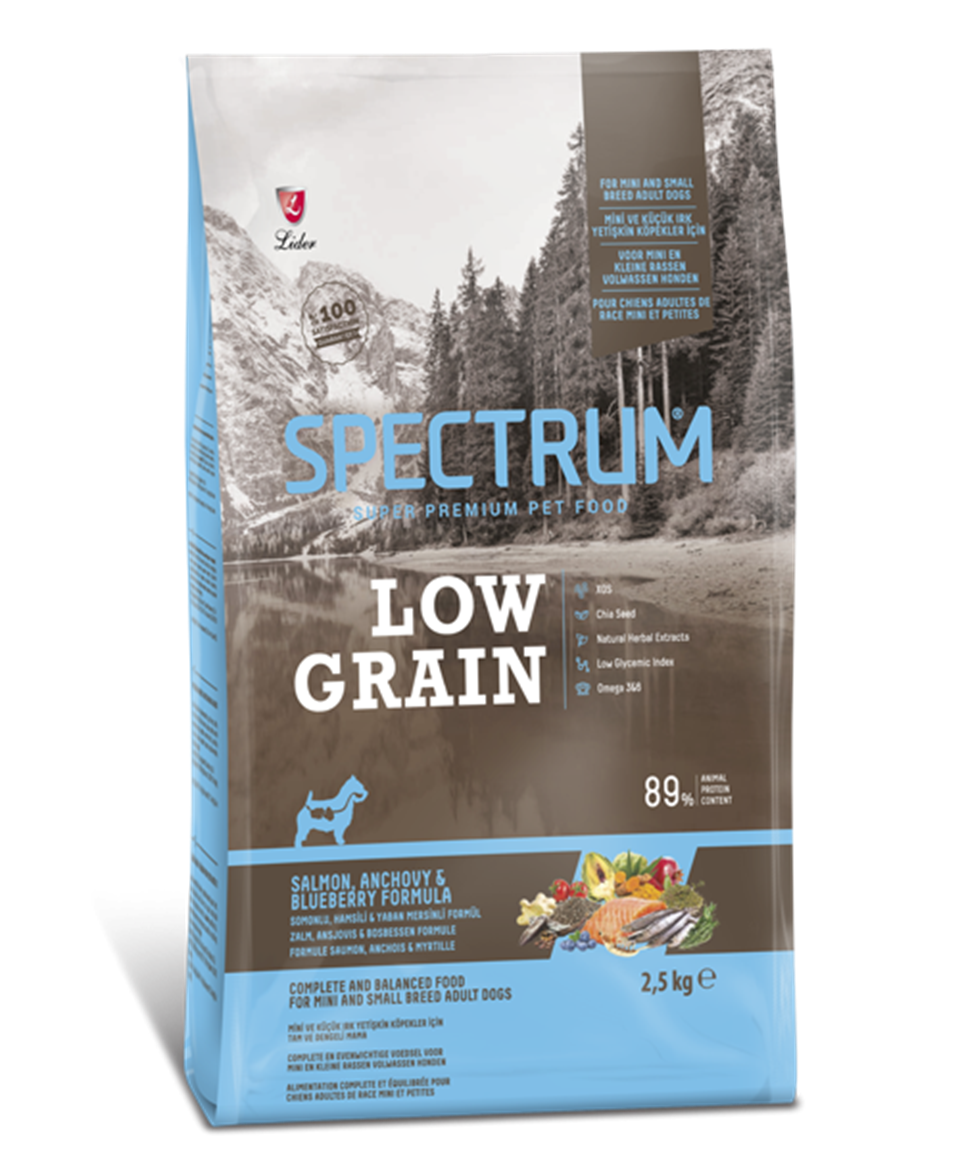 Spectrum Somon/Hamsi/Yaban Mersinli Mini Köpek Maması 2,5 Kg