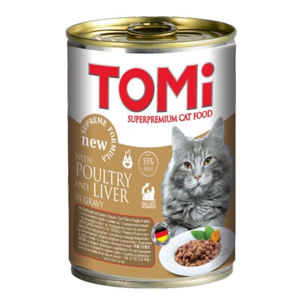 Tomi Kanatlı Eti ve Ciğerli Yetişkin Konserve Kedi Maması