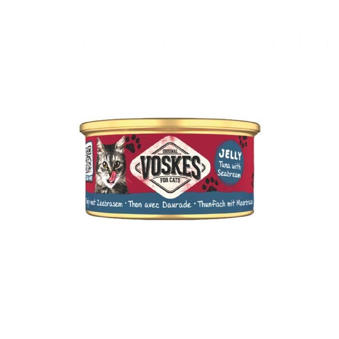 VOSKES TON BALIĞI ve ÇİPURA KEDİ KONSERVESİ 85GR 