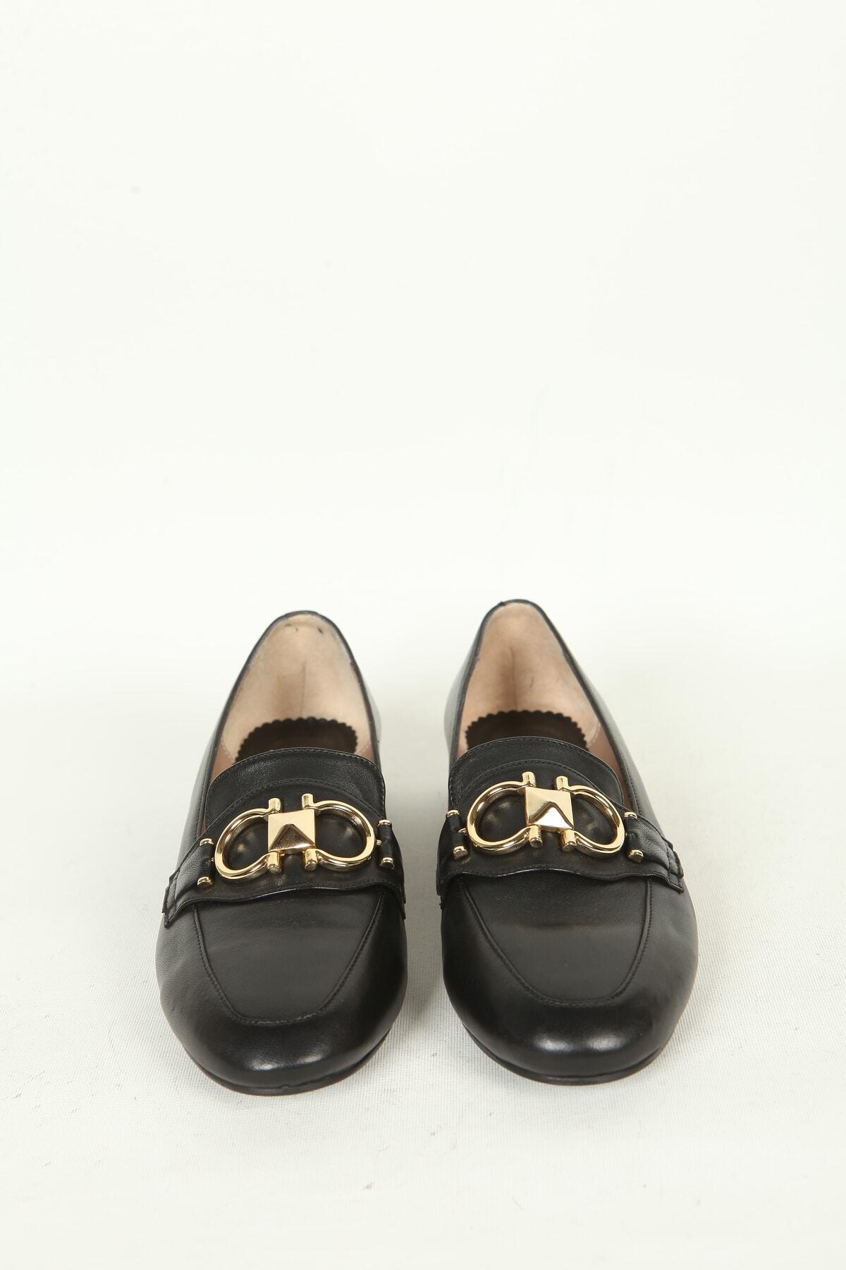 Kadın Deri Babet Siyah