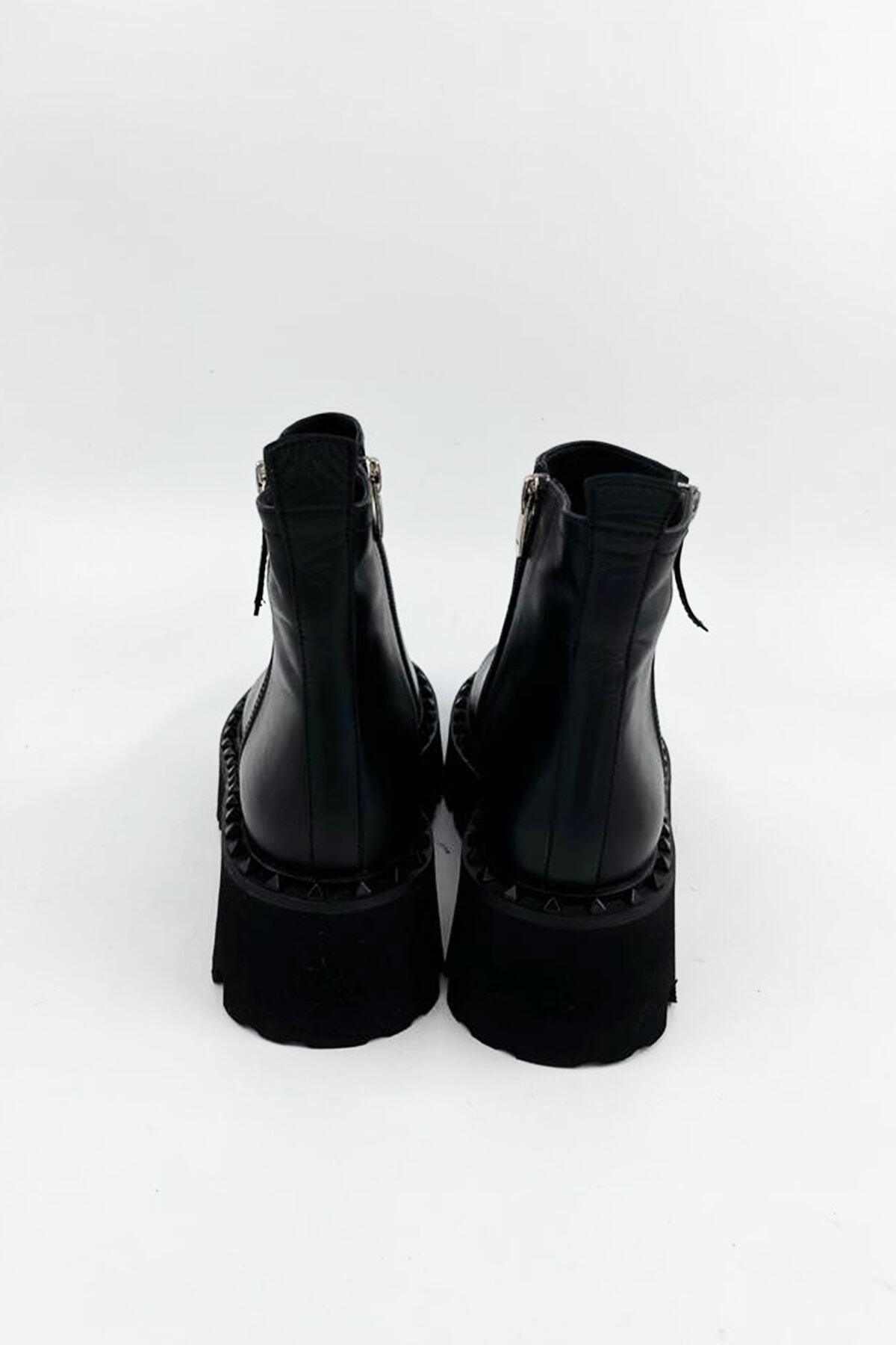 Kadın Deri Bot Siyah