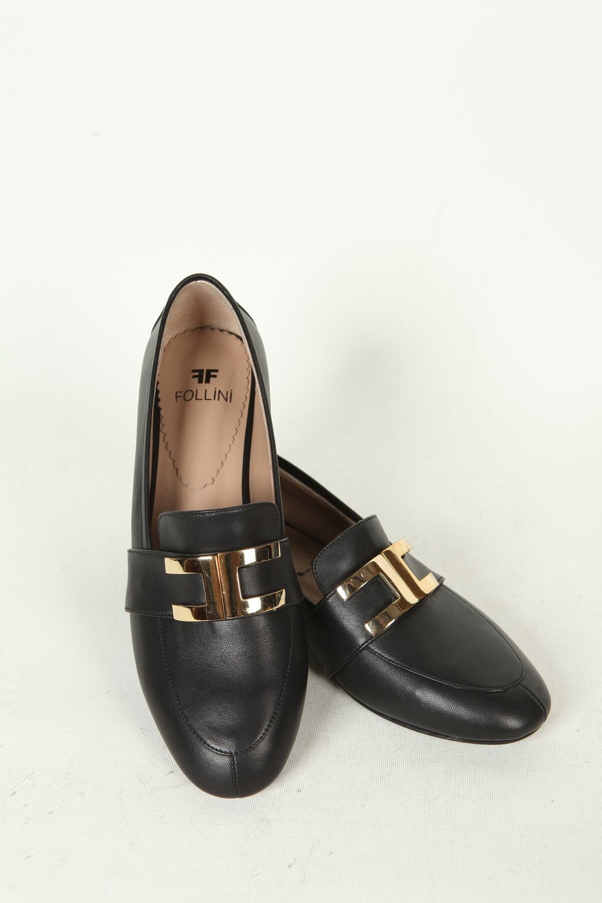 Kadın Deri Babet Siyah