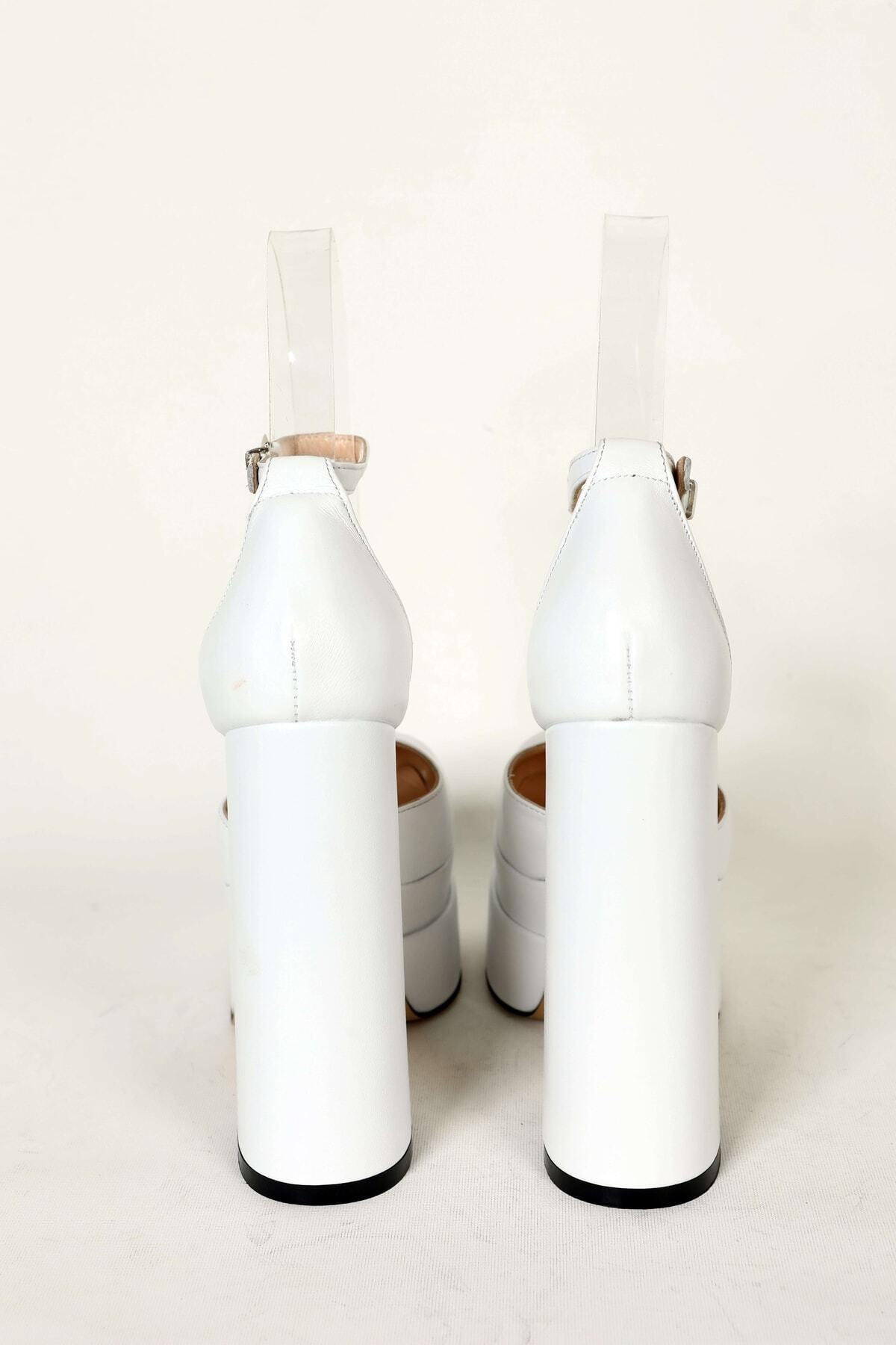 Kadın Fuşya Saten Platform Topuklu Abiye Ayakkabı