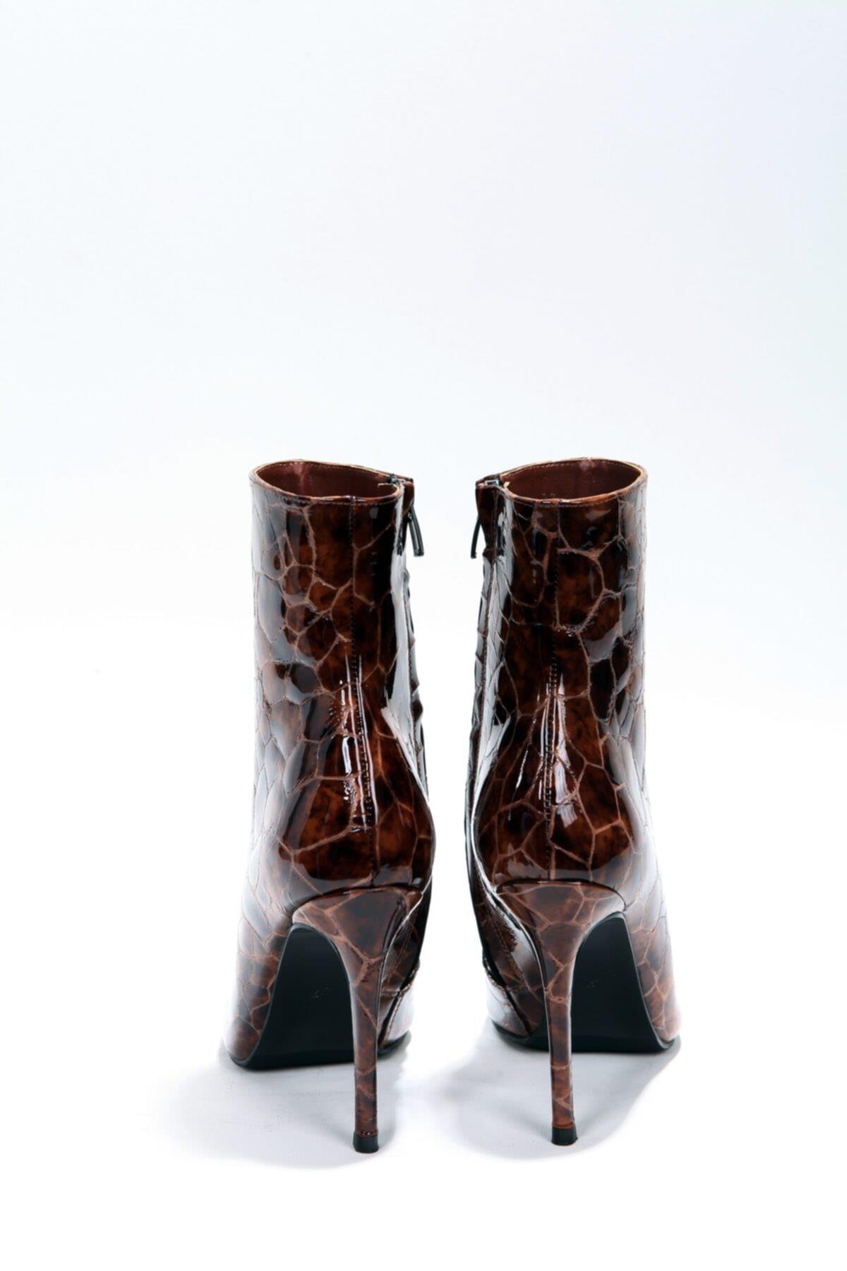 Kadın Siyah Kroko Bot