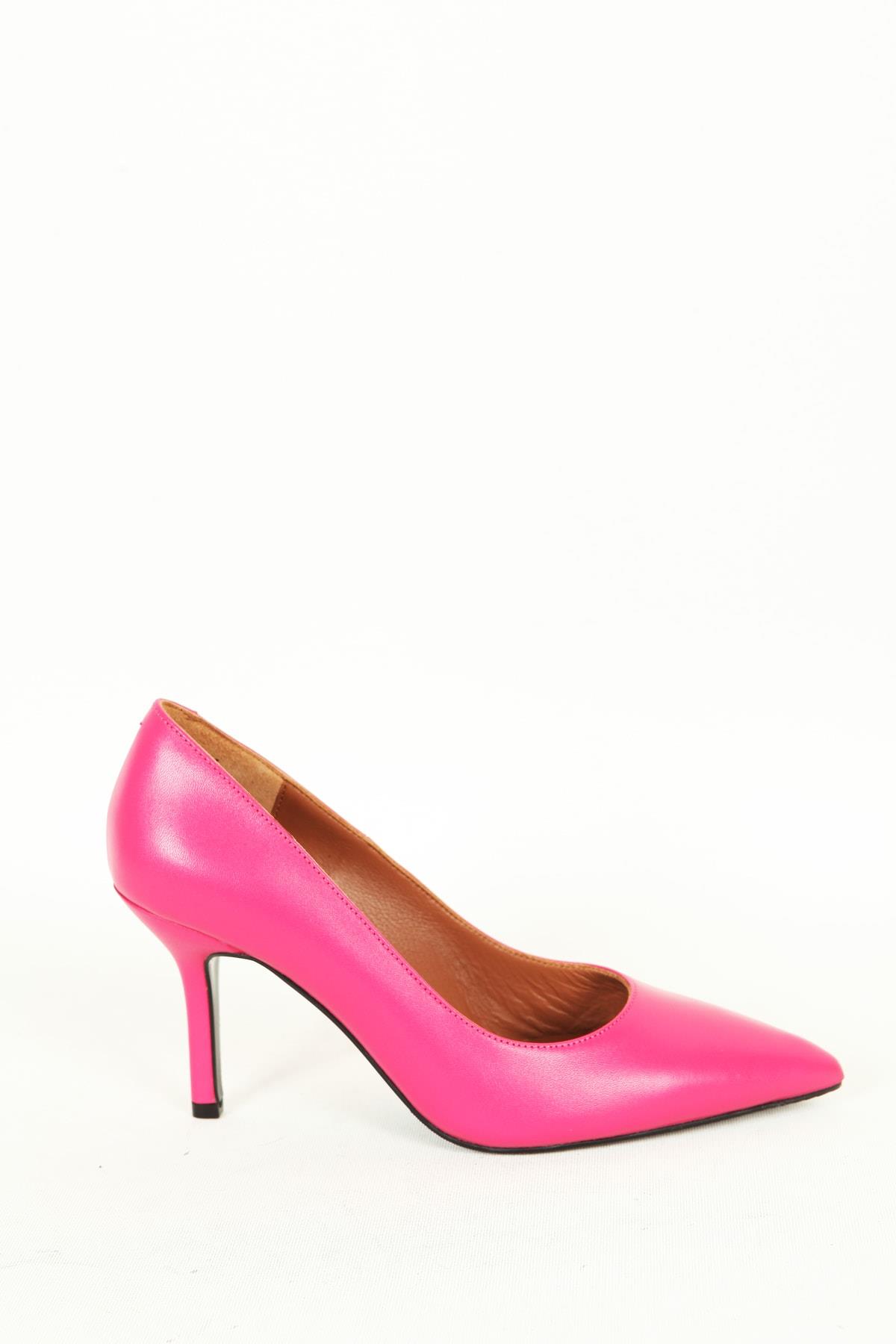 Kadın Yeşil Hakiki Deri Stiletto