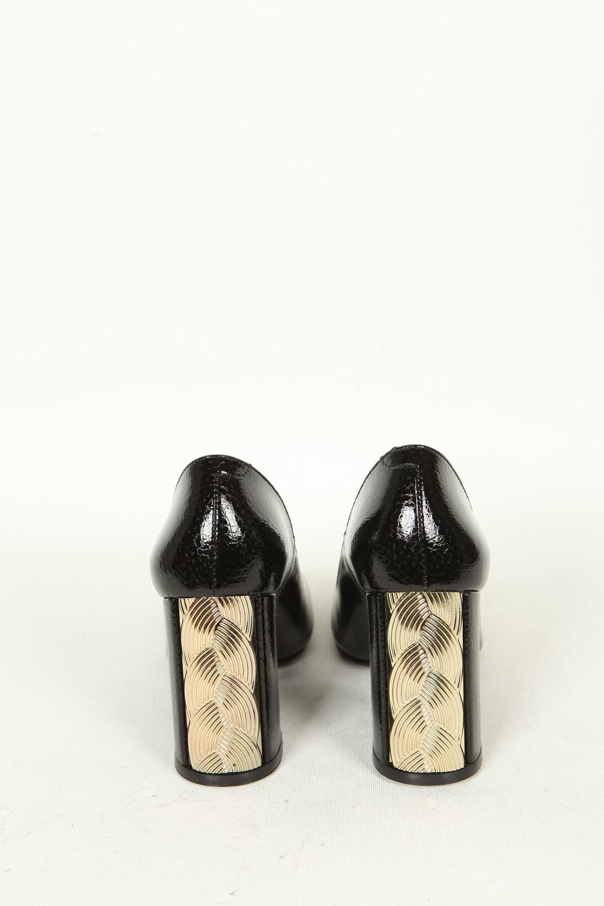 Kadın Deri Ayakkabı Siyah Rugan