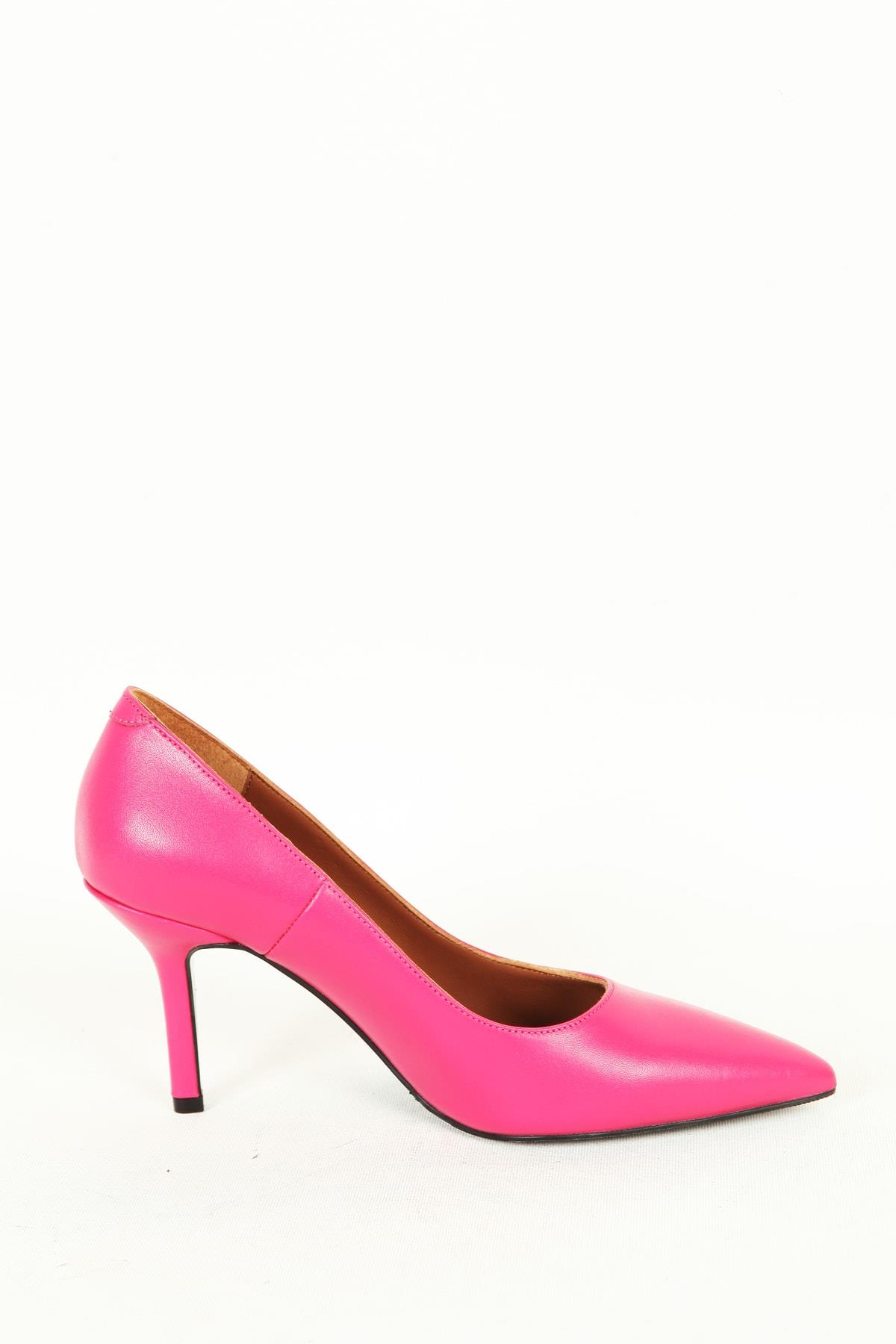 Kadın Yeşil Hakiki Deri Stiletto