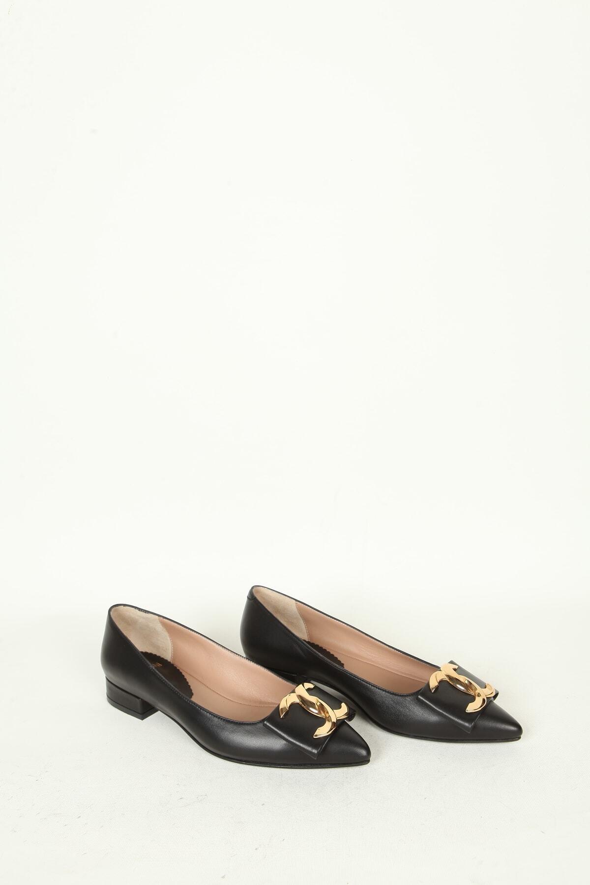 Kadın Deri Babet Siyah