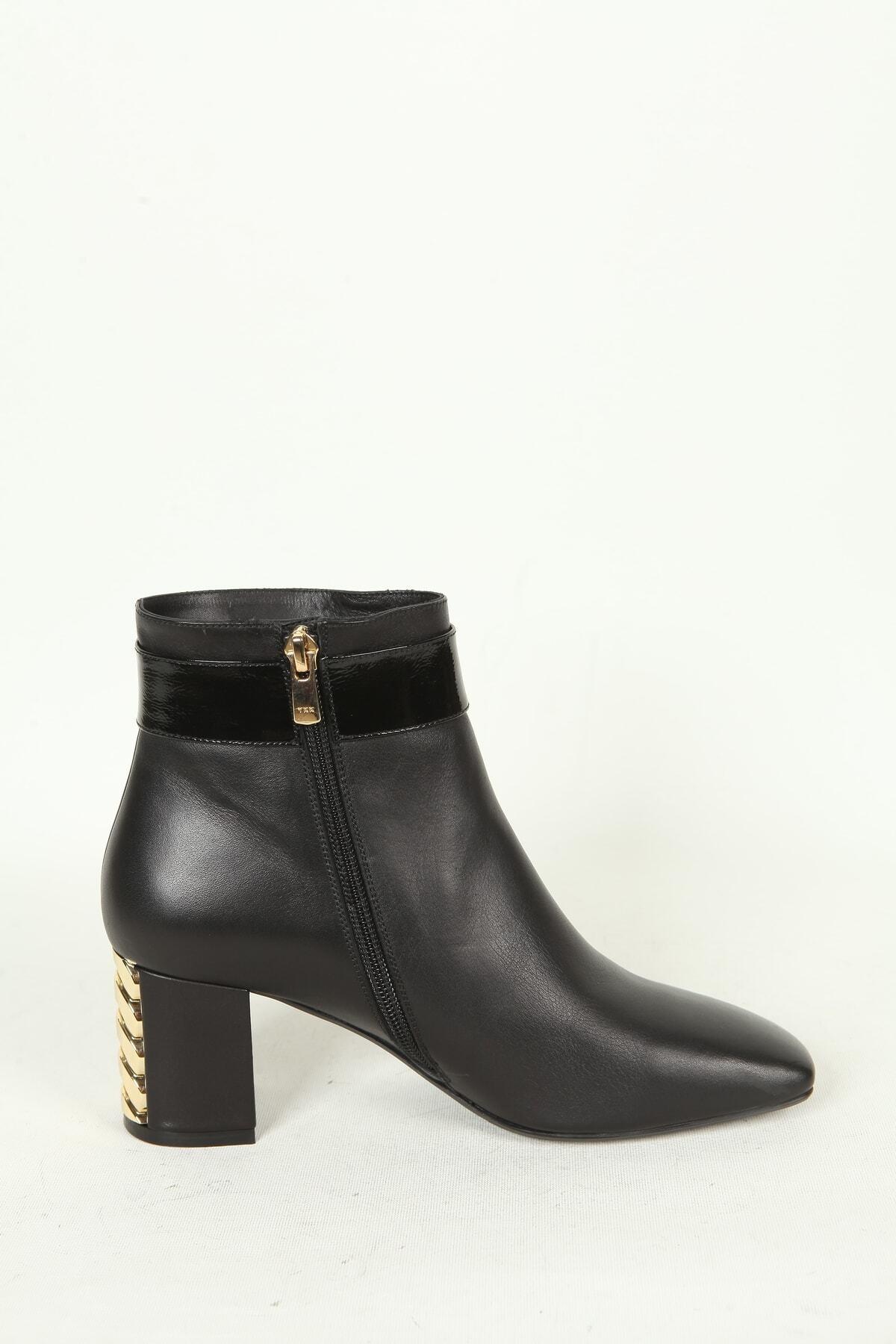 Kadın Deri Bot Siyah
