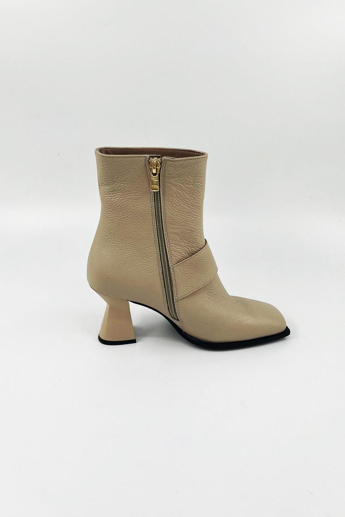 Kadın Deri Bot Kahverengi