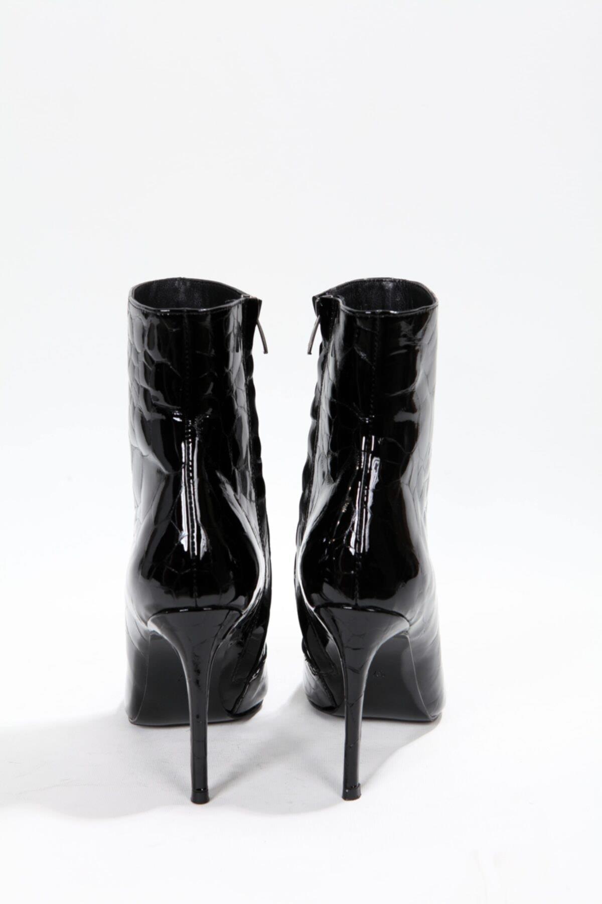 Kadın Siyah Kroko Bot