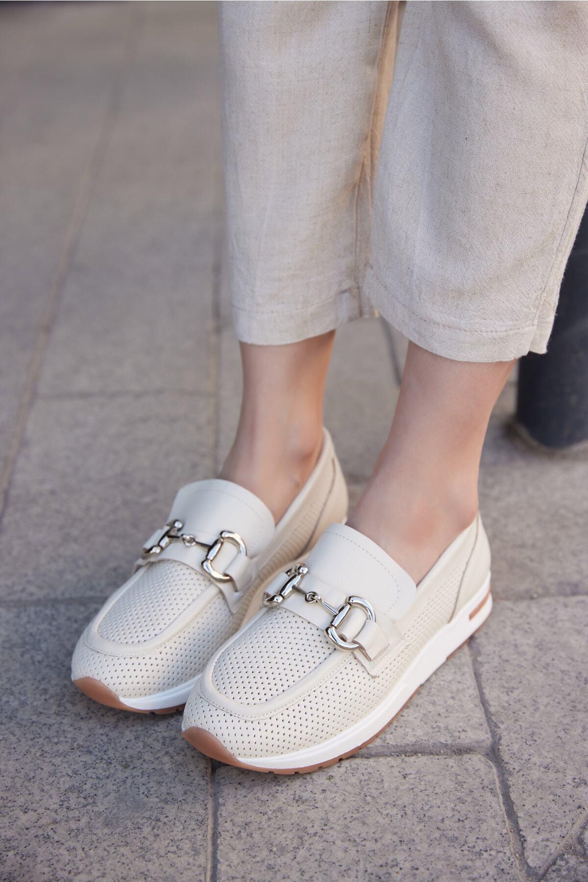 Kadın Siyah Hakiki Deri Loafer