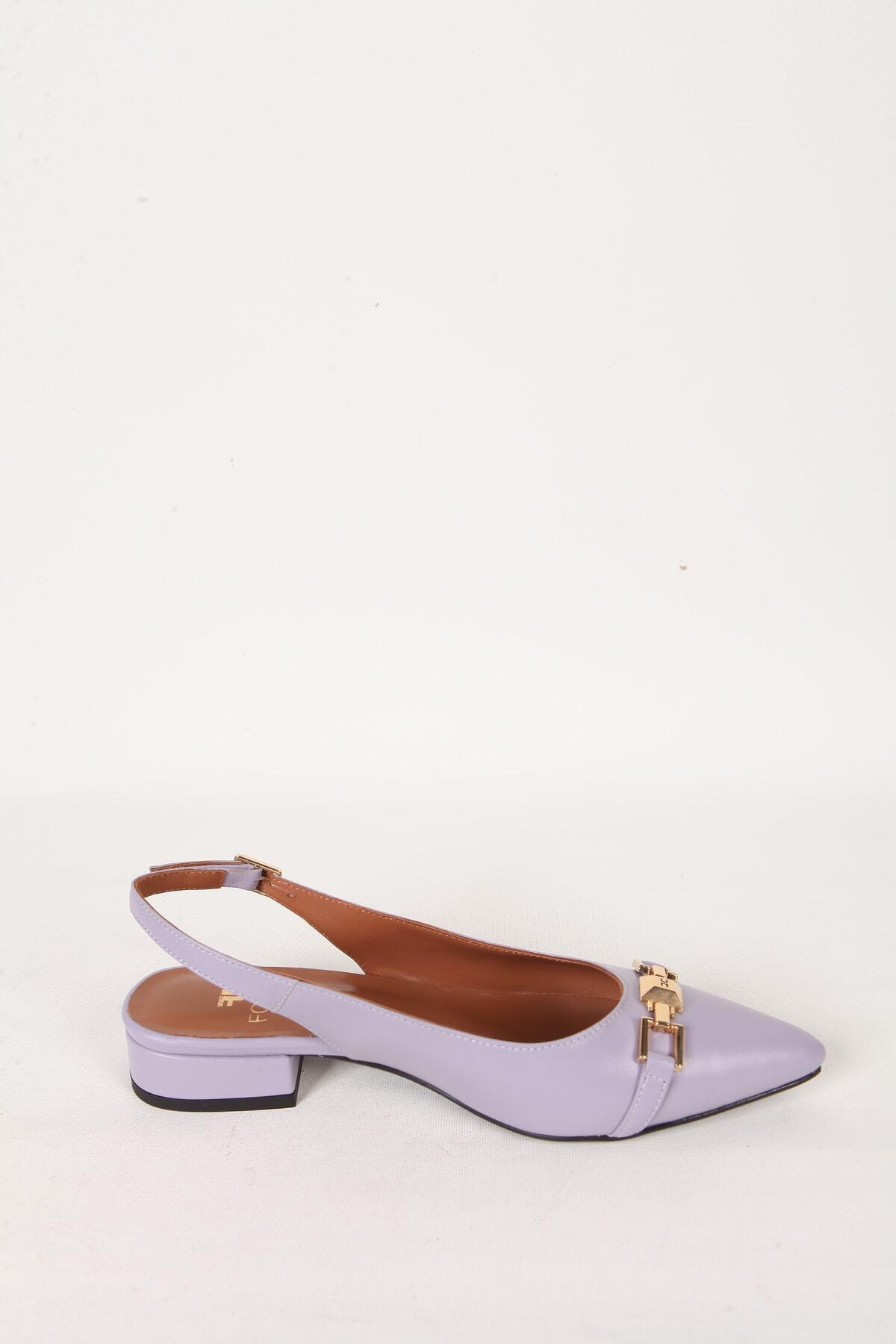 Kadın Siyah Hakiki Deri Topuklu Sandalet