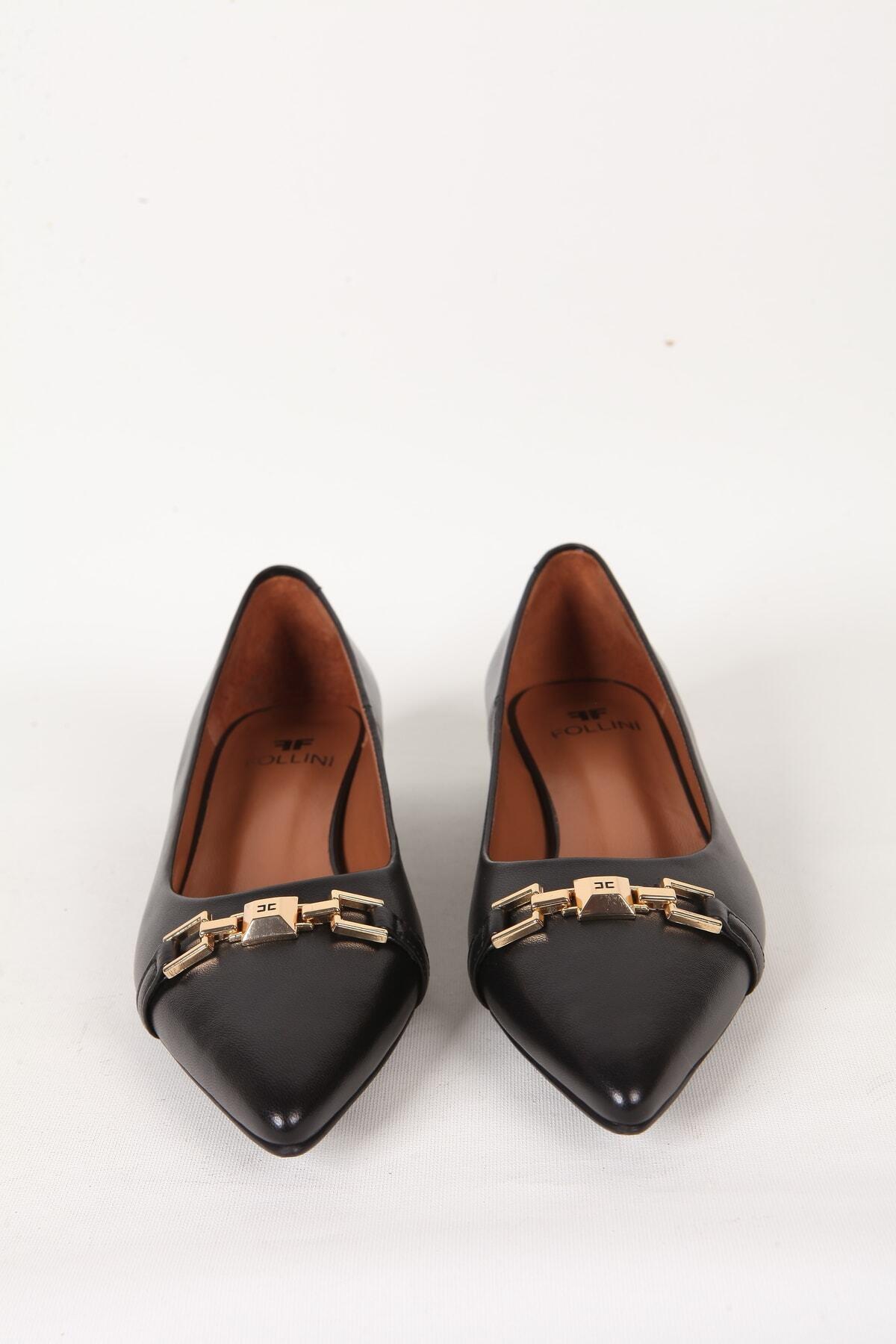 Kadın Deri Babet Siyah