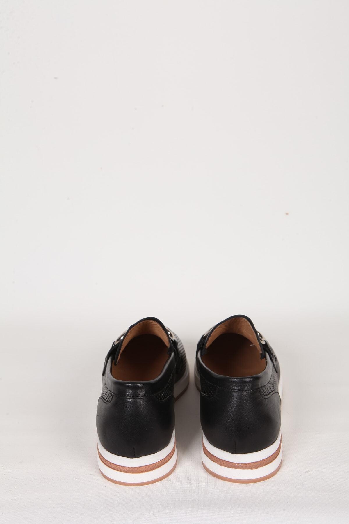 Kadın Siyah Hakiki Deri Loafer