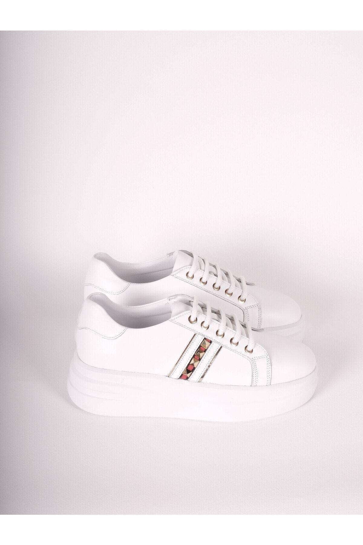 Kadın Deri Sneaker Beyaz