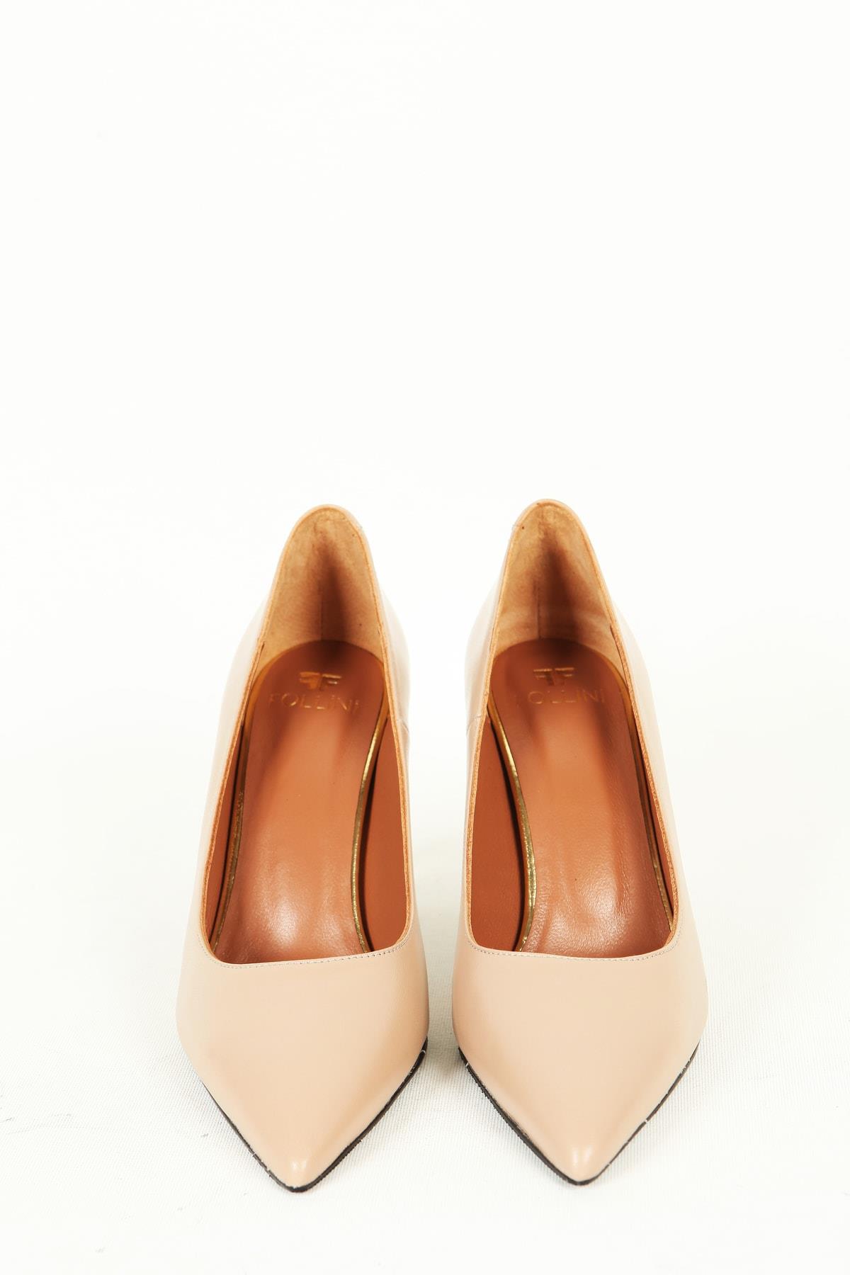 Kadın Yeşil Hakiki Deri Stiletto